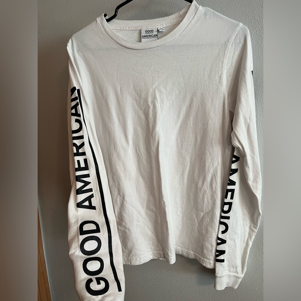 Vintage Good American Long Sleeve Crew Neck T-Shirt Adult Size (M)